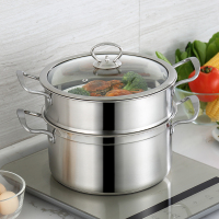 时光旧巷小蒸锅304不锈钢三层加厚2双层3多1层蒸笼电磁炉汤锅家用煤气灶用 前收藏宝贝,送礼品送运费险