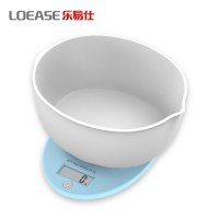电子秤厨房烘培家用小型精准食物秤克商用面包称烘焙电子秤 [1g/5kg]高精准度—蓝色带盘