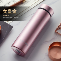 智能保温杯男女便携学生 简约水杯瓶创意个性潮流大容量茶杯子 女皇金