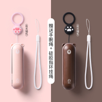 时光旧巷迷你小风扇usb充电小电风扇超 学生手拿电动便携式 [小粉熊+小棕熊]24H续航+两件特惠装☆送指环扣挂绳*2