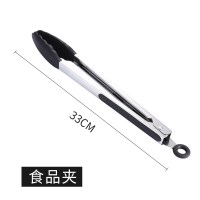 时光旧巷不锈钢硅胶铲子304不粘锅专用锅铲漏勺牛排夹耐高温家用炒菜工具 不锈钢硅胶食品夹