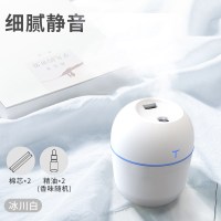 时光旧巷usb加湿器迷你 家用卧室宿舍车载空调房学生香薰精油小型办公室桌面便携式喷雾 [白色升级版]香薰*2+棉棒*2