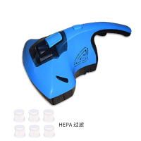 时光旧巷床铺仪家用床上吸尘器去螨虫机紫外线小型吸狗毛 蓝色(6+1)过滤器