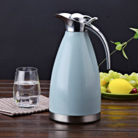 时光旧巷欧式内胆保温壶家用大容量保暖壶真空保温瓶保暖瓶热水瓶 2升北欧蓝