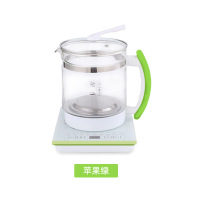 自动加厚玻璃水壶分体时光旧巷电热养生壶热水壶厨房家电养生壶 苹果绿 [发货更安全]小纸箱包装不带彩盒
