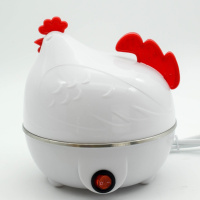 蒸蛋器双层早餐小鸡头蛋机时光旧巷厨房家电礼品鸡蛋机 220V圆插白色 160*160*158mm
