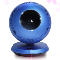 大风力创风机时光旧巷超 无叶风扇智能遥控电风扇自动转头台式扇 Q7科技蓝