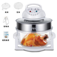  时光旧巷全自动家用烧烤机智能电陶炉烤箱多功能大容量无油空气炸锅 17L机械款（三件套）升级款玻璃灯管