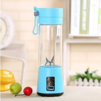 会充电榨汁杯迷你型时光旧巷电动便携式杯子榨汁机学生家用水果小型炸果汁 蓝色(六页刀片)玻璃杯身