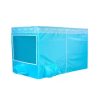 蚊帐空调制冷器便携式小空调车载空调床上空调家用移动小型空调扇 1.5米蓝色透明窗口蚊帐
