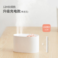 加湿器时光旧巷大雾量可充电无线小型迷你便携式家用 卧室办 『充电-旗舰版+14根棉棒』无线加湿★12小时续航★强烈推荐