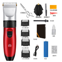 理发器时光旧巷电推剪充电式电推子成人婴儿童剃发电动头发剃头刀家用 红色标配+牙剪刀