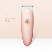 婴儿时光旧巷理发器低噪防水充电幼儿童剃头刀宝宝电推剪家用 防水简约款[无刻字刀头、无模具]-嫩粉