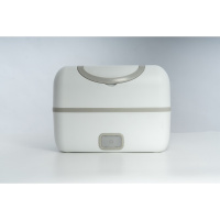 电热饭盒时光旧巷可插电加热自动保温上班族带饭便当盒蒸煮热饭锅 A2白橡色手提包不锈钢