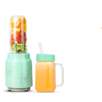 榨汁机家用便携式时光旧巷全自动多功能小型迷你宿舍电动炸水果打汁杯 双杯