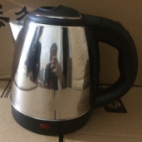 酒店宾馆长嘴迷你家用电热水壶黄金蛋304烧水壶泡茶 短嘴1.2L顺洲201钢材线长60公分