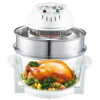 电烤箱家用黄金蛋小型多功能烘焙烧烤 迷你烤红薯面包光波空气炸锅 12L圆头款标配