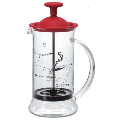 耐热玻璃法压壶滤压壶黄金蛋 冲茶器送量勺 CPSS-2-R红色送量勺