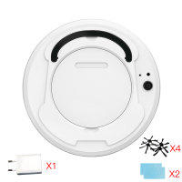 扫地机器人黄金蛋家用全自动智能扫拖一体机拖地吸尘三合一吸小米粒 质感白[拖布*2+毛刷*4+充电器]
