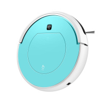 扫地机器人黄金蛋智能家用自动吸尘器小石头米粒扫吸拖超薄一体机 天蓝色