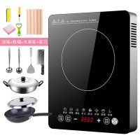 家用商用3500w电磁炉黄金蛋大功率大火力触摸式电滋兹电池炉灶套餐火锅 3500w套餐5