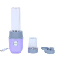 五合一多功能绞肉机黄金蛋家用电动双档料理机绞肉榨汁研磨玻璃杯榨汁机 榨汁研磨机紫色塑料杯