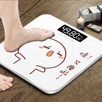 平衡重量透明数字电子称体重时光旧巷秤寝室秤家用孕妇儿童人体学密小 又瘦啦 USB充电