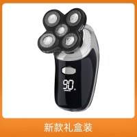 剃光头自刮男士专用刮光头机时光旧巷五刀头电动剃须刀多功能刮胡刀 新款礼盒装X168标配