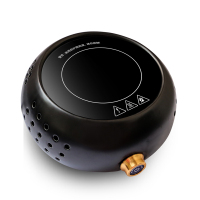 煮茶壶家用蒸茶壶黄金蛋小型办公室煮茶器玻璃蒸汽电加热茶炉电陶炉煮茶 电陶炉(魅惑黑)