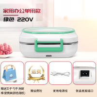 电热饭盒黄金蛋免加水上班族车载加热保温便携可插电货车无水12V24 绿色220V家用款