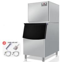 制冰机时光旧巷商用大型全自动冰块机200kg酒吧KTV奶茶店冰块 风冷 接入自来水BL650-300KG冰格:11*18