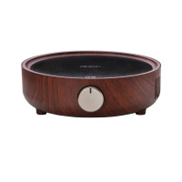 家用简约迷你小型烧水泡茶煮茶黄金蛋电热茶炉电陶炉小钢炮 胡桃木色