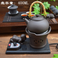 电陶炉黄金蛋零噪音小泡茶迷你电陶茶炉烧水煮茶器非电磁炉煮咖啡养生壶 黑色炉小提梁壶套装
