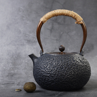 老岩泥沧海烂石电陶茶炉黄金蛋煮茶器铸铁壶小型茶壶电陶炉银壶铜 套装价：枯石瓶纯铁版