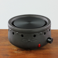 迷你电陶炉黄金蛋煮水煮茶陶壶铁壶 家用复古小茶炉咖啡花茶电碳炉 新款圆炉(小功率500w)