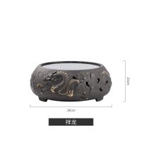 纯手工铸铁壶泡茶烧水黄金蛋 家用煮茶器银壶小型茶炉茶具 祥龙炉