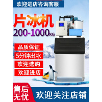 商用片冰机时光旧巷200/300/500公斤麟片机大型片状制冰机海鲜超市火锅店 接入自来水 片冰机200公斤水冷