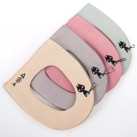 单爱 冬季马桶坐垫家用拉链马桶圈垫坐便套马桶套防水通用坐便器垫