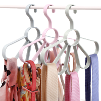 围巾架子挂丝巾架 多功能衣架 领带腰带皮带收纳圈圈钩