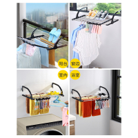 单爱窗外阳台晒鞋架飘窗台晾衣架防盗网折叠伸缩挂鞋架室内置物架