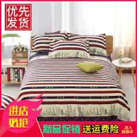 床单单件网红特价学生宿舍单双人床单1.5米1.8米床四季通用多规格 城市星空 [130*230]宿舍上下铺用