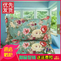 斜纹磨毛枕套一对装单双人枕头套成号学生宿舍加厚枕头套