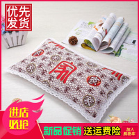 夏季纯棉老粗布颈椎枕套枕芯套一对儿童成人学生宿舍全棉酒店抱枕