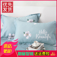 [纯棉全棉枕头套 ]信封式枕头套48x74cm单人学生成人 一对2只装