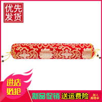 锦缎宫庭可填充颈椎枕套圆枕头套护颈椎脖套保健枕套单人