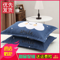 信封枕套枕头套成人一对学生宿舍枕皮可水洗可拆洗情侣枕套2只装