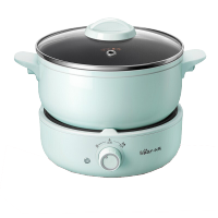 小熊（Bear）电火锅家用电煮锅电蒸锅分体多功能蒸煮一体电热锅电炒锅宿舍小锅学生寝室用泡面锅煮面锅