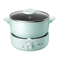 小熊(Bear)电煮锅多功能电热锅家用宿舍分体式电火锅电蒸锅小电锅电炒锅不粘锅2.5L