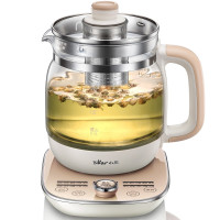 小熊(Bear)养生壶1.5L煮茶器电水壶热水壶烧水壶电热水壶迷你玻璃花茶壶YSH-A15W6带滤网