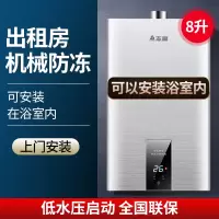 志高平衡式燃气热水器可装浴室卫生间室内天然液化气煤气 平衡式八升上门安装 天然气